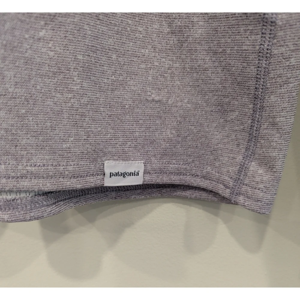 Patagonia Capilene 3 Midweight Heathered Purple Half Zip Pullover Size Medium